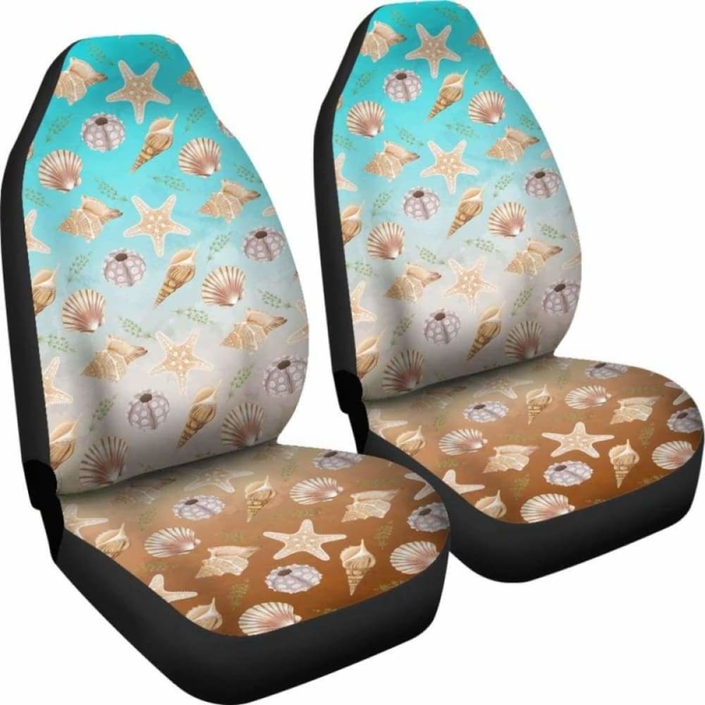 Watercolor Ocean Pattern Car Seat Covers