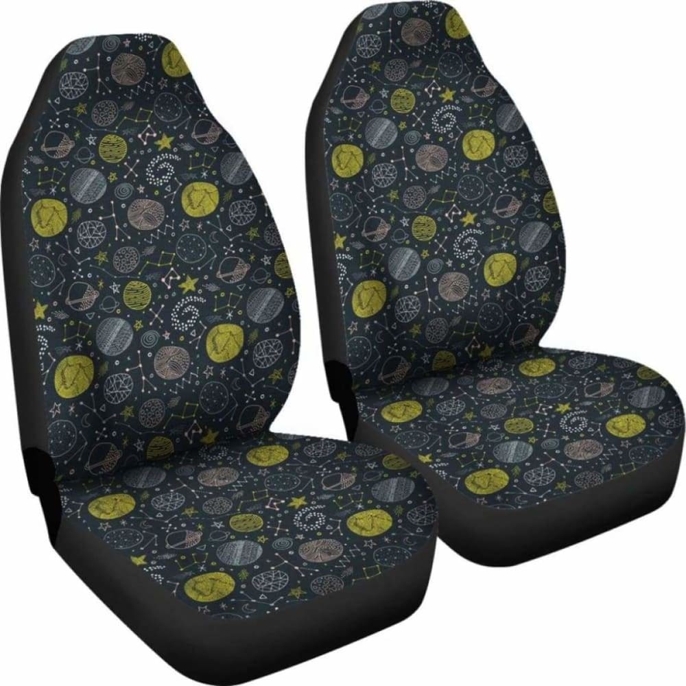 Outer Space Pattern Car Seat Covers