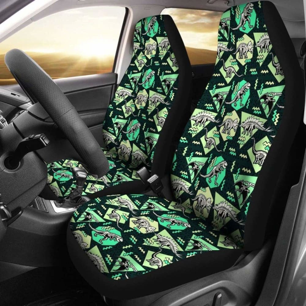Skeleton Dinosaur Car Seat Covers