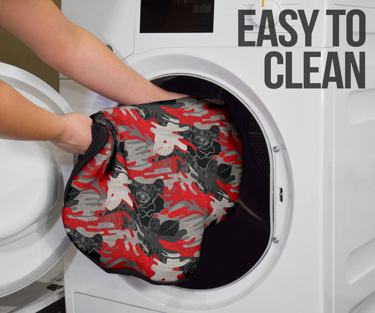 Rose Black Camo Car Auto Seat Covers