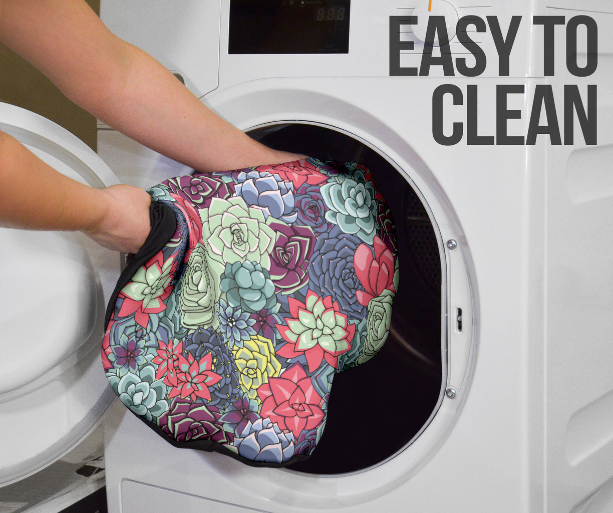 Succulent Watercolor Pattern Car Seat Covers