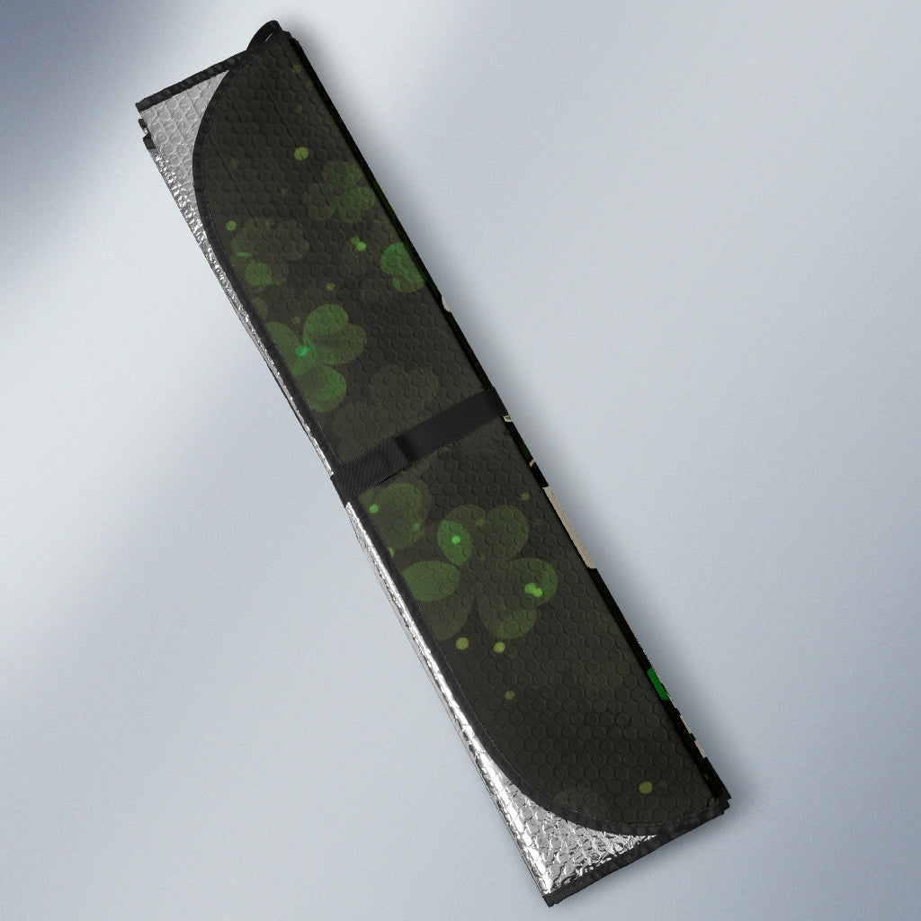 Leprechaun Skull Patrick's Day Car Auto Sun Shades