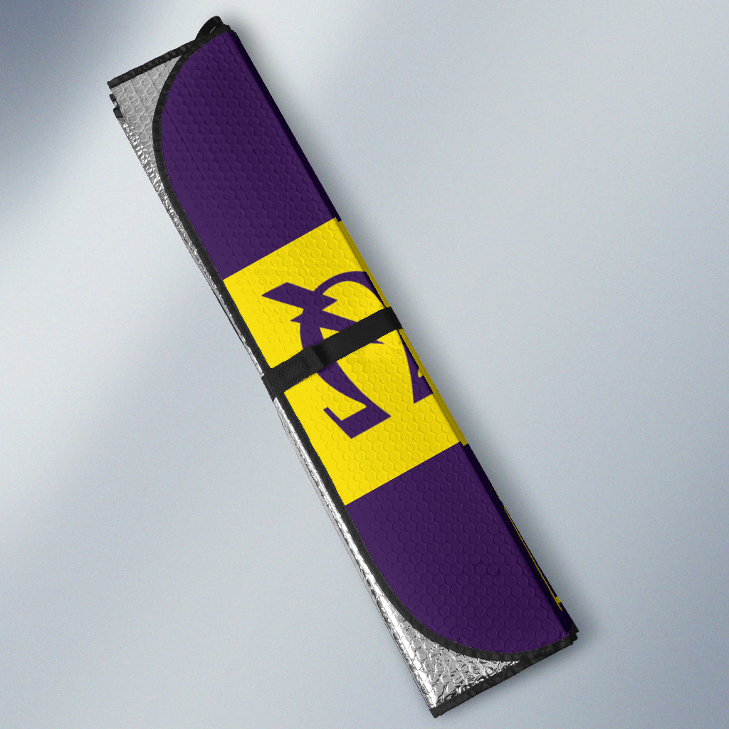 African Omega Psi Phi Car Auto Sun Shades Bulldog Style