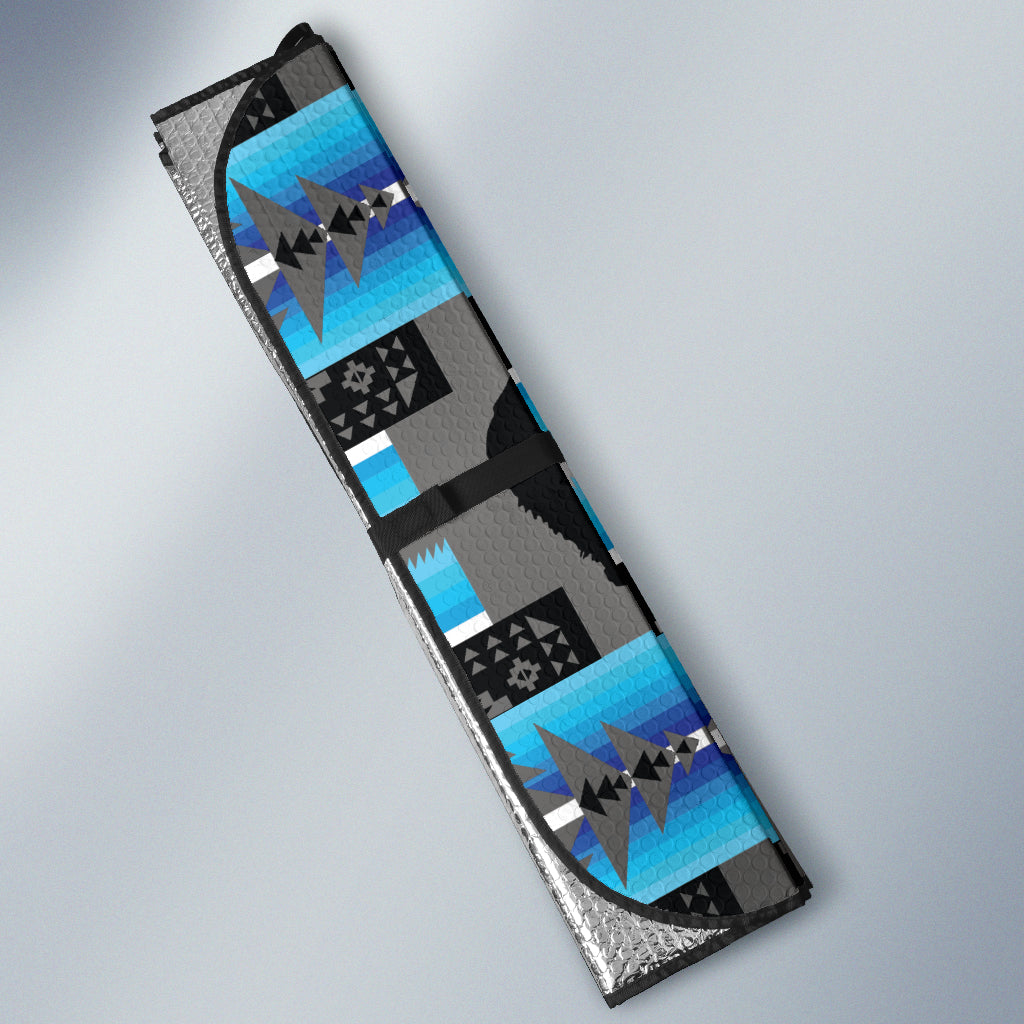 Blue Bear Midnight Lake Car Auto Sun Shades