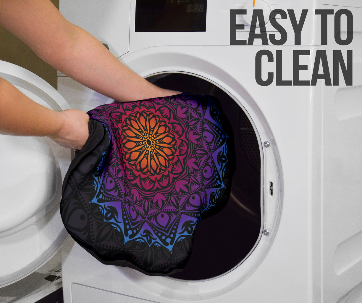 Purple Mandala Circle Car Seat Covers