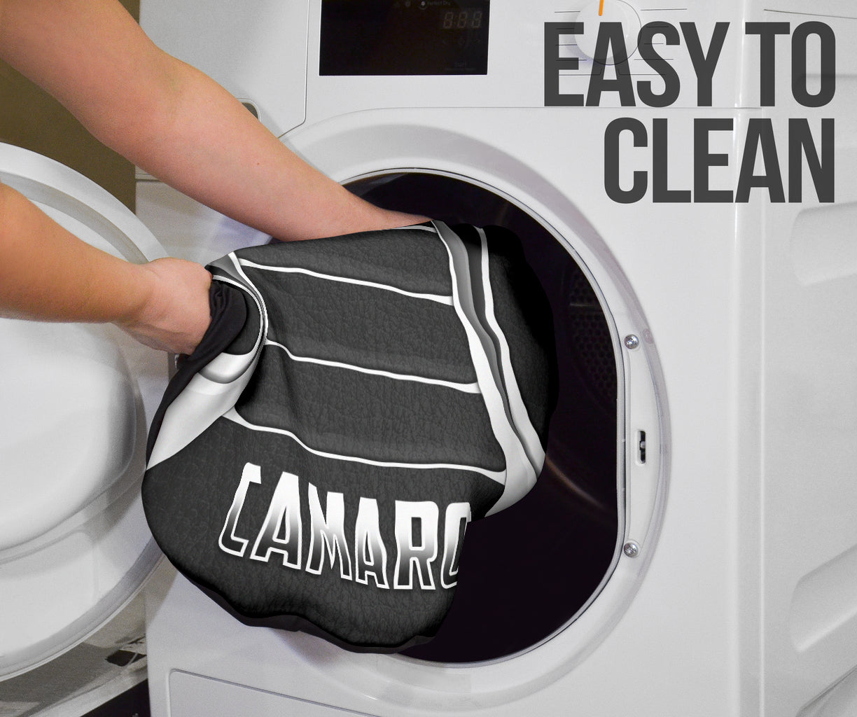 Camaro Flat Black Car Seat Covers