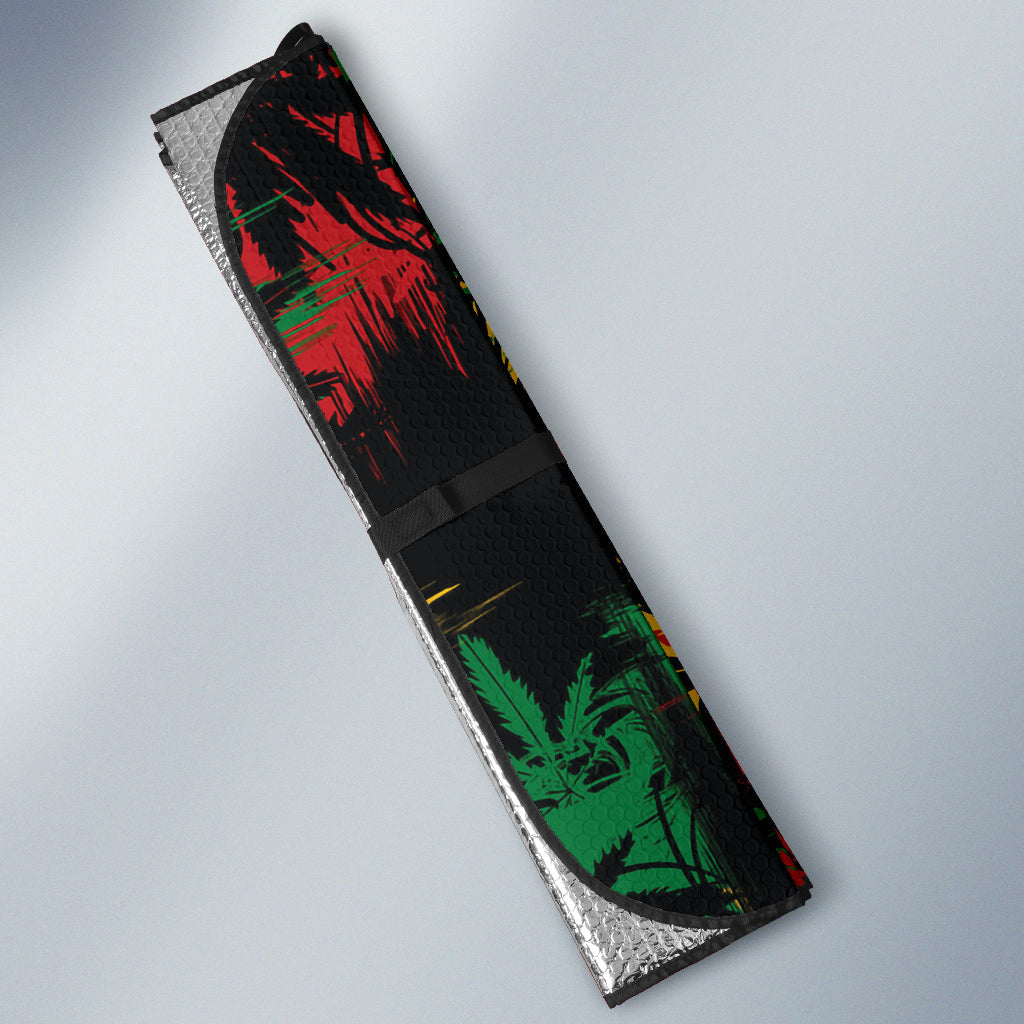 Colorful Jamaican Rasta Lions Car Auto Sun Shades