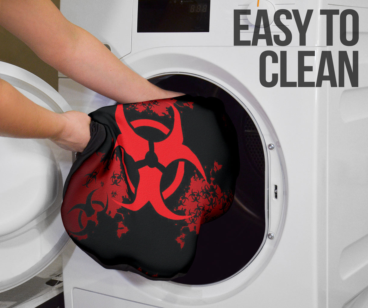 Biohazard Red Grunge Car Seat Covers