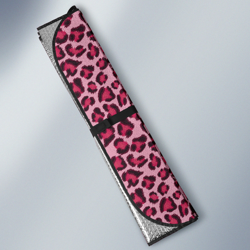 Leopard Pink Skin Car Auto Sun Shades