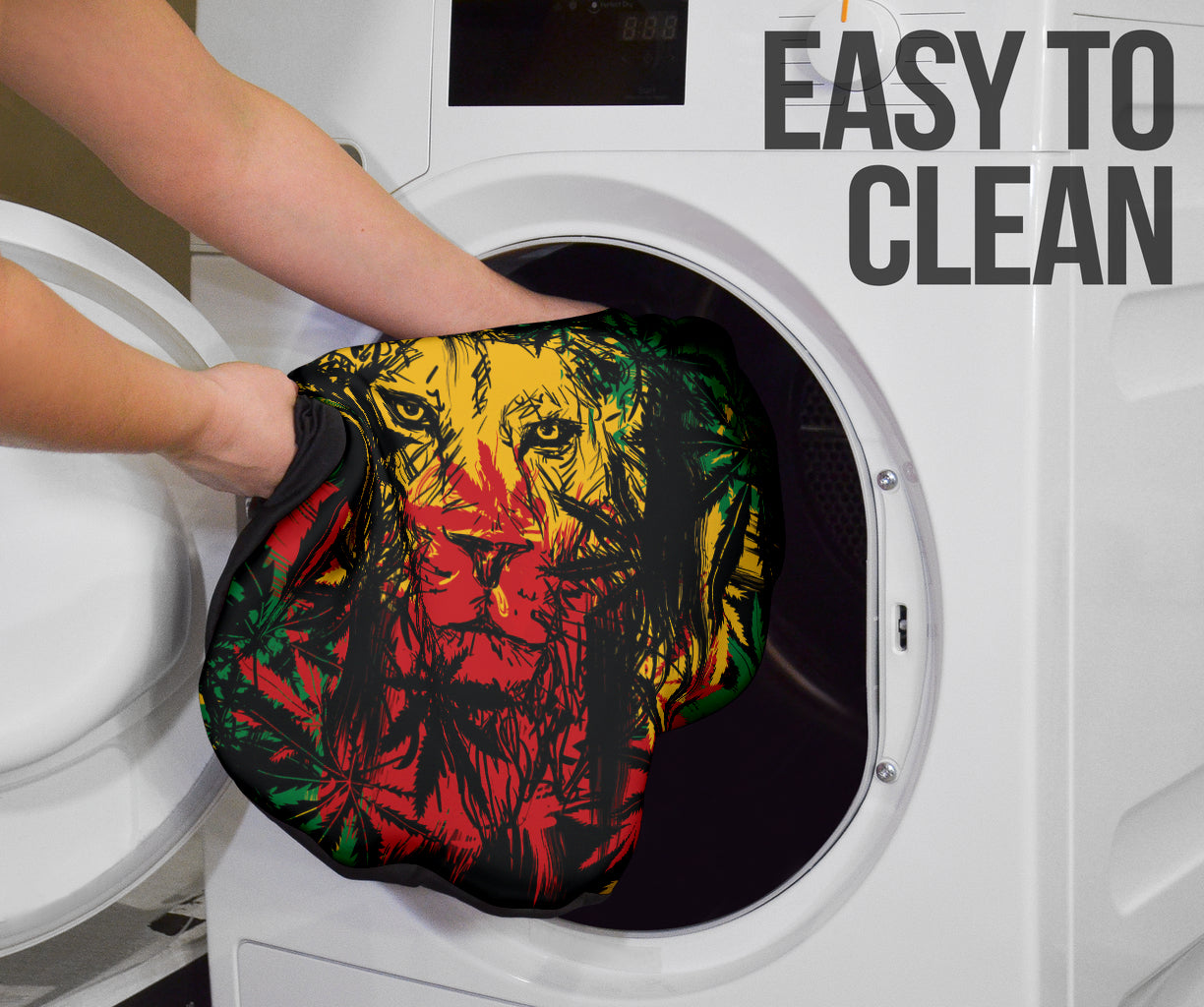 Colorful Jamaican Rasta Lions Car Seat Covers