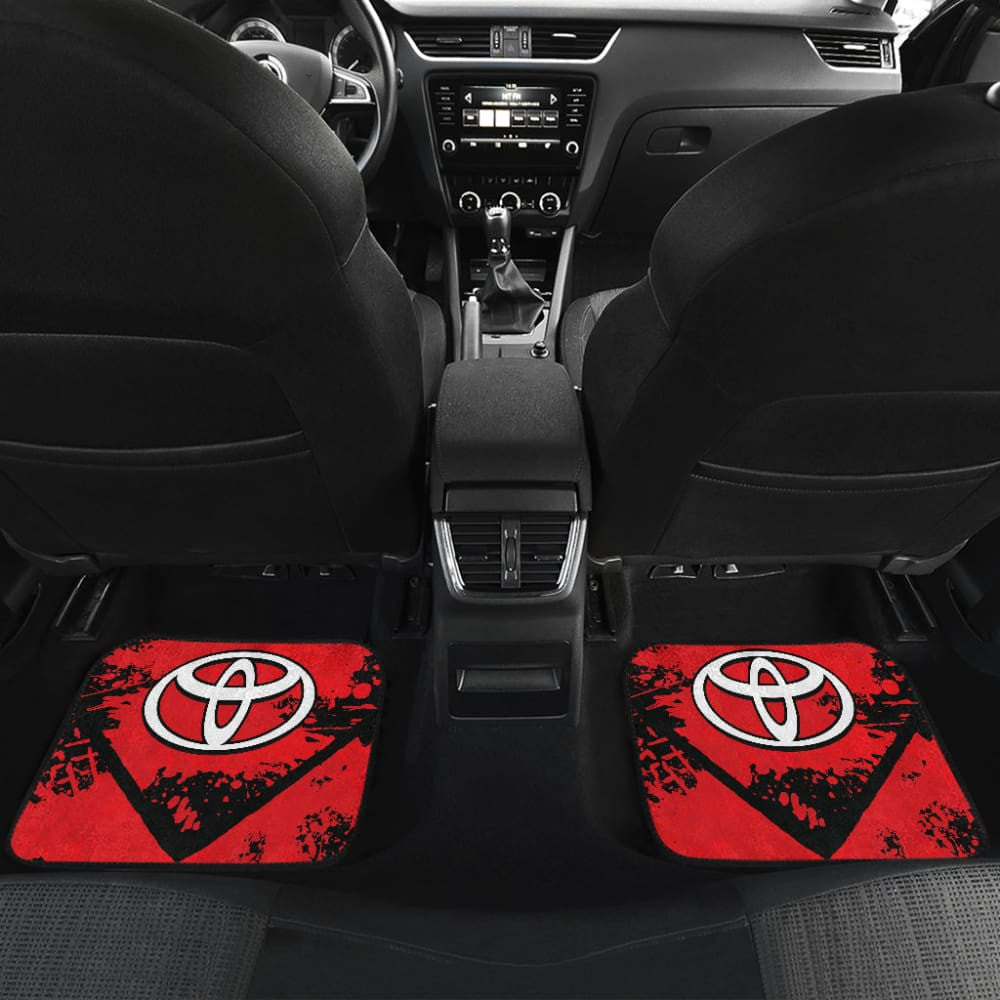 Red And Black Toyota Amazing Style Car Floor Mats Custom