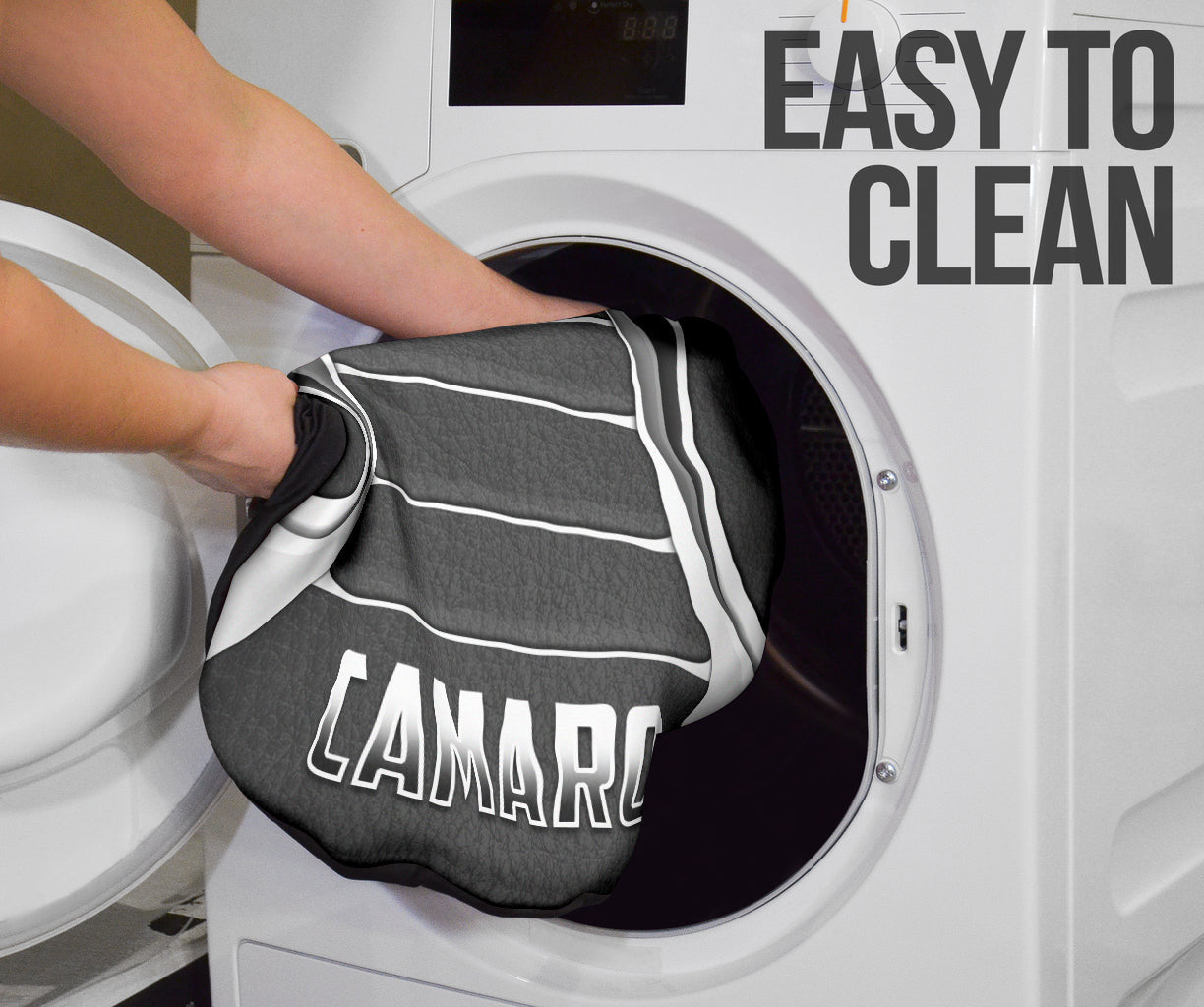 Camaro Silver Car Seat Covers