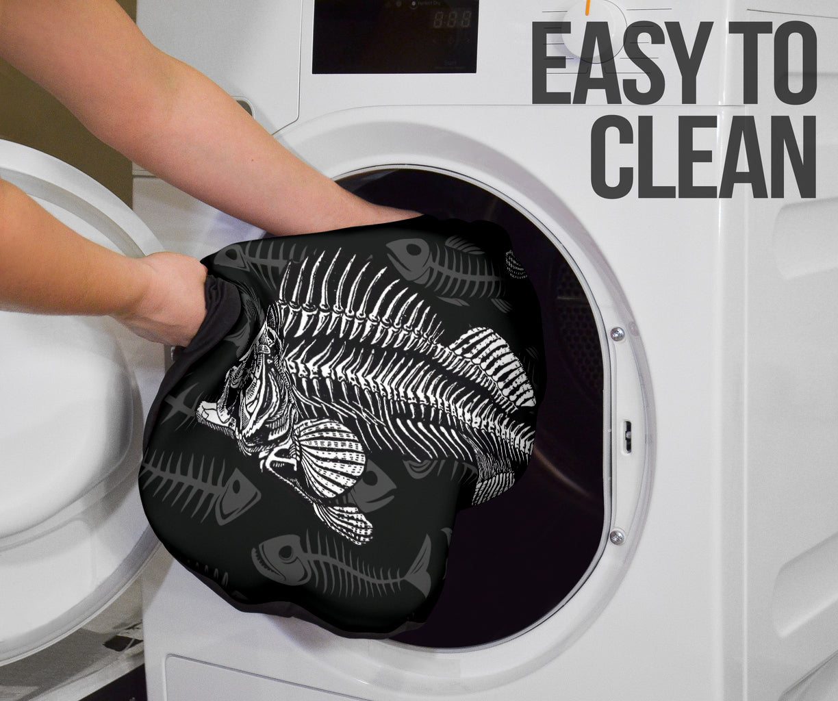 Fish Bone Pattern Fishing Car Seat Covers