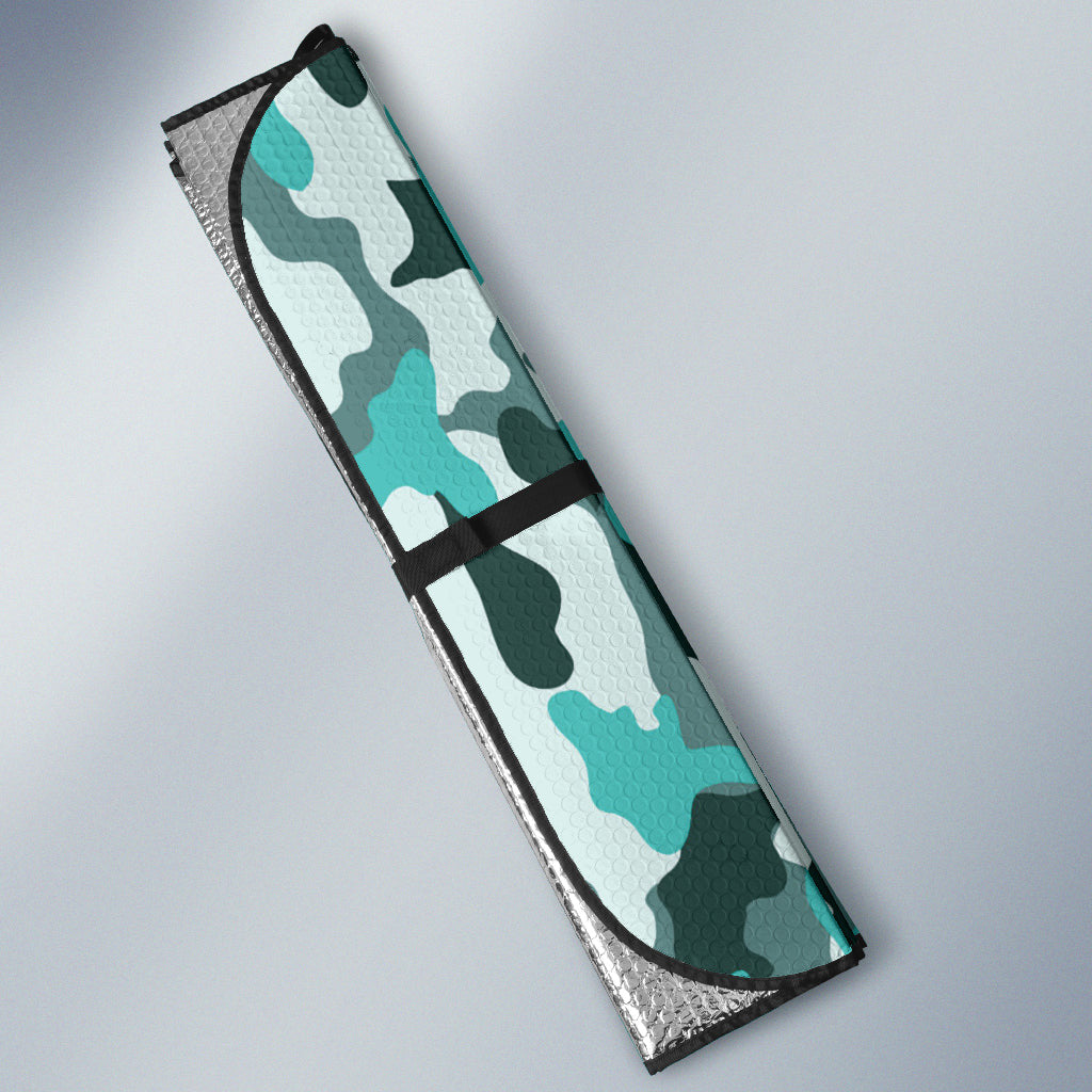 Turquoise Camouflage Car Windshield Camo Auto Sun Shades