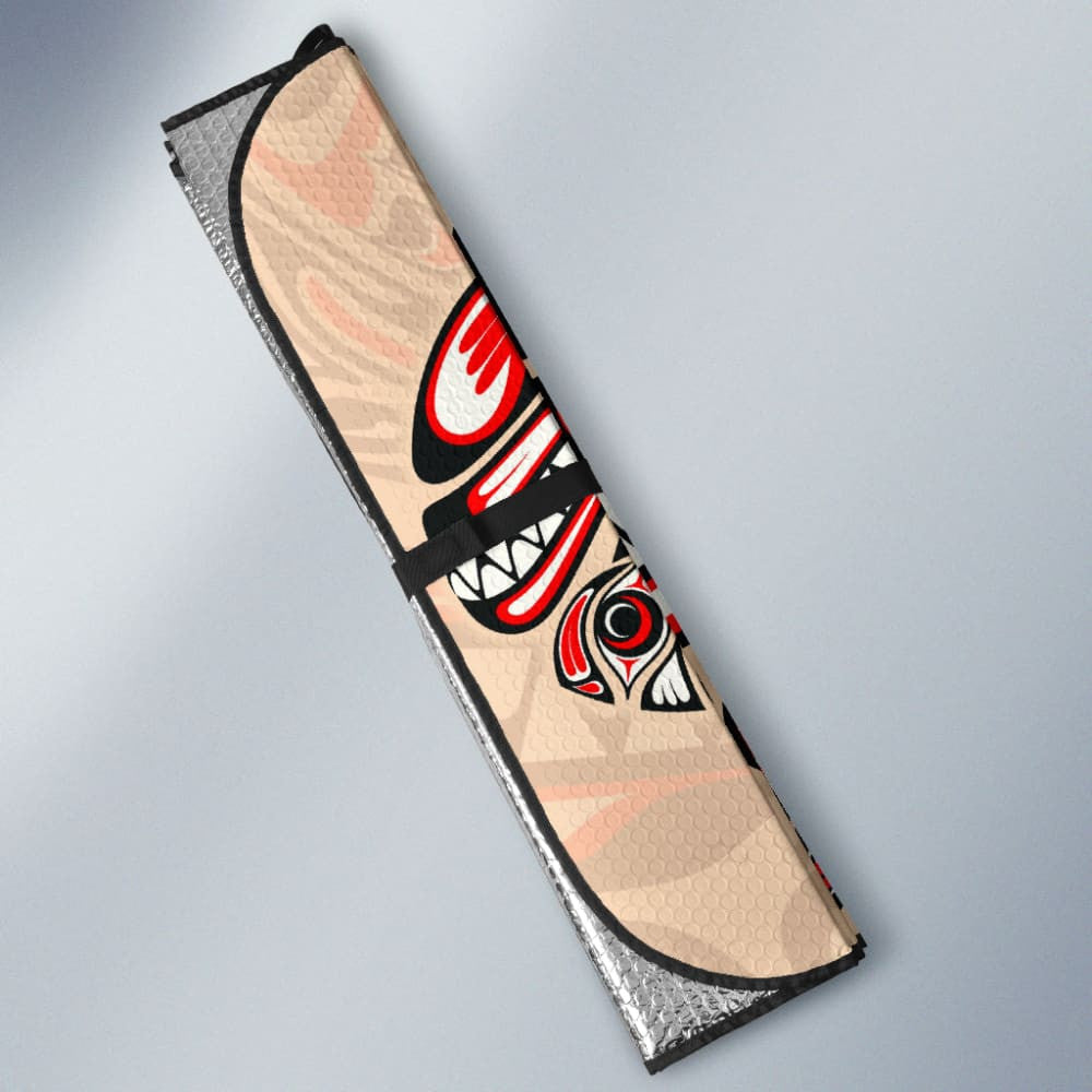 Canada Haida Eagle And Killer Dog Car Auto Sun Shades