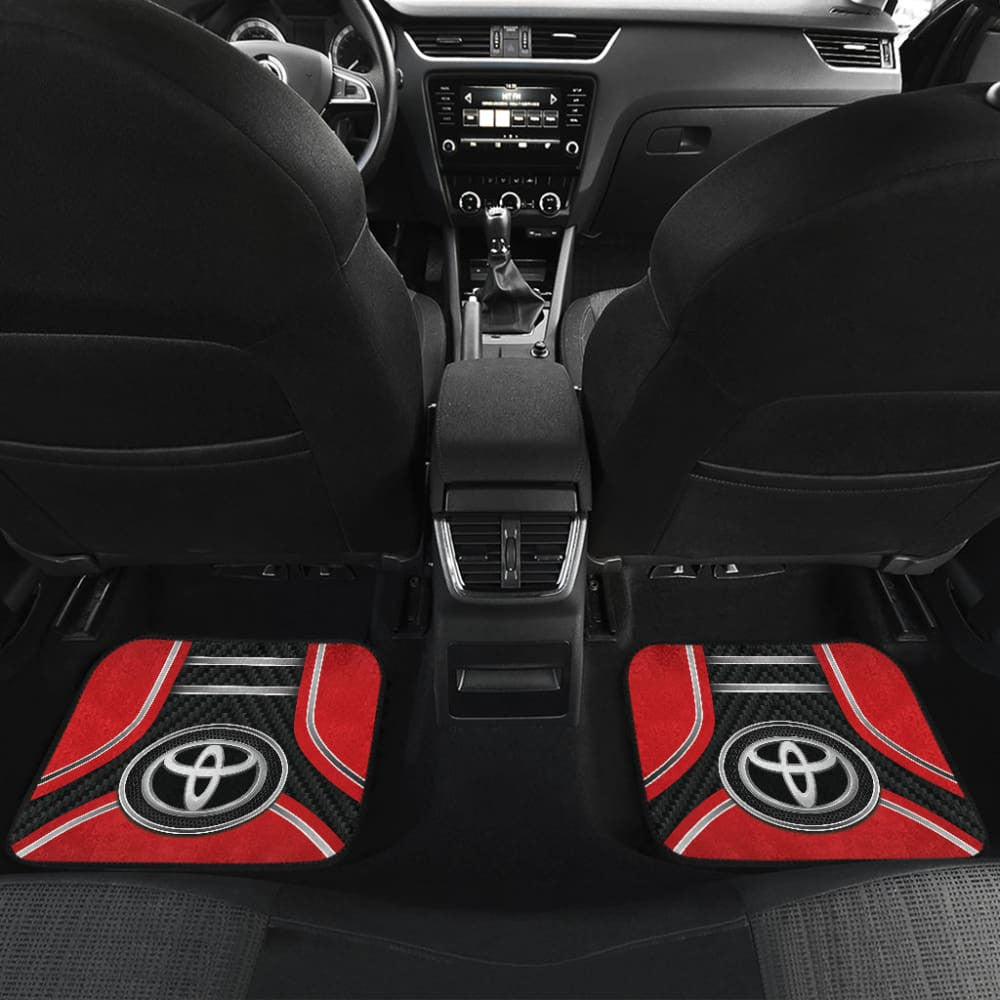 Red Toyota Amazing Style Car Floor Mats Custom