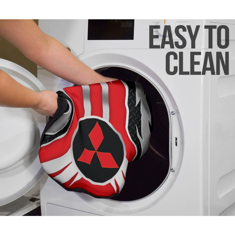 Red Mitsubishi Inspired Car Seat Covers Custom