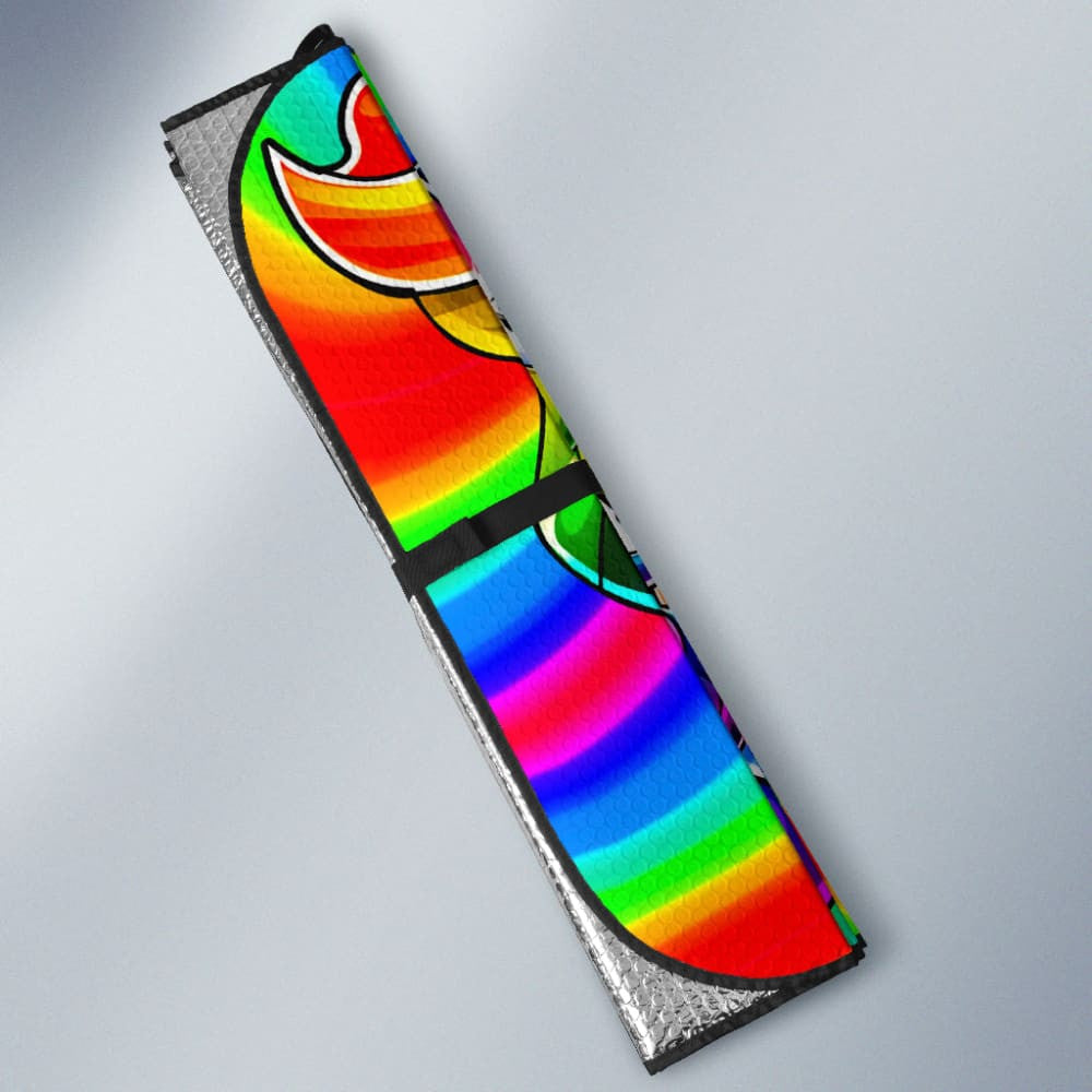Super Gay Unicorn Rainbow LGBT Love Yourself Car Auto Sun Shades
