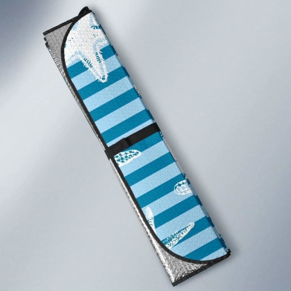 Starfish Blue Blackground Car Auto Sun Shades