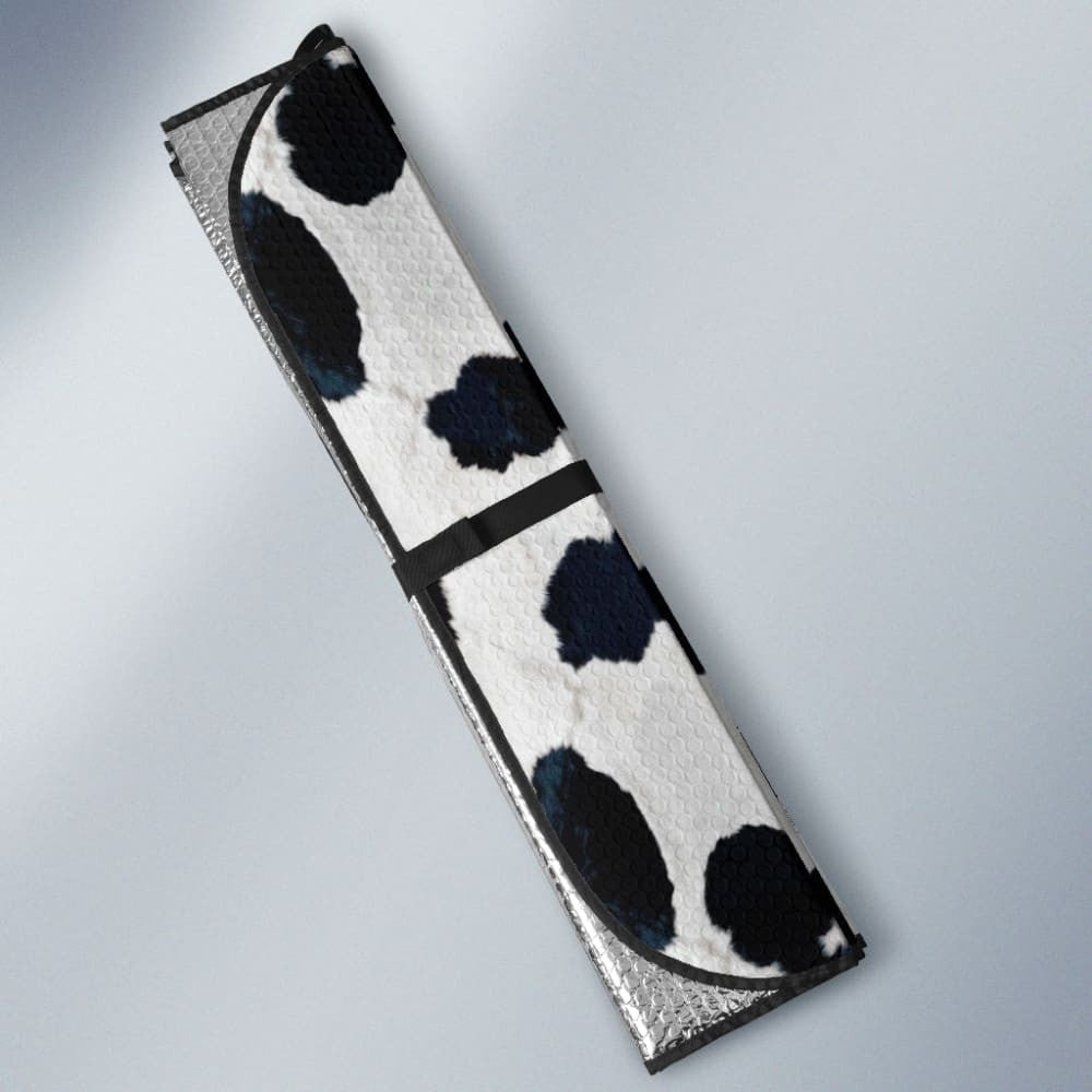 Amazing Best Gift Black And Blue Cowhide Print Car Auto Sun Shades