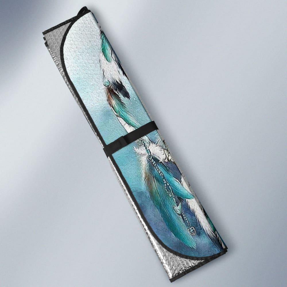 Amazing And Lovely Wolf Dreamcatcher Car Auto Sun Shades