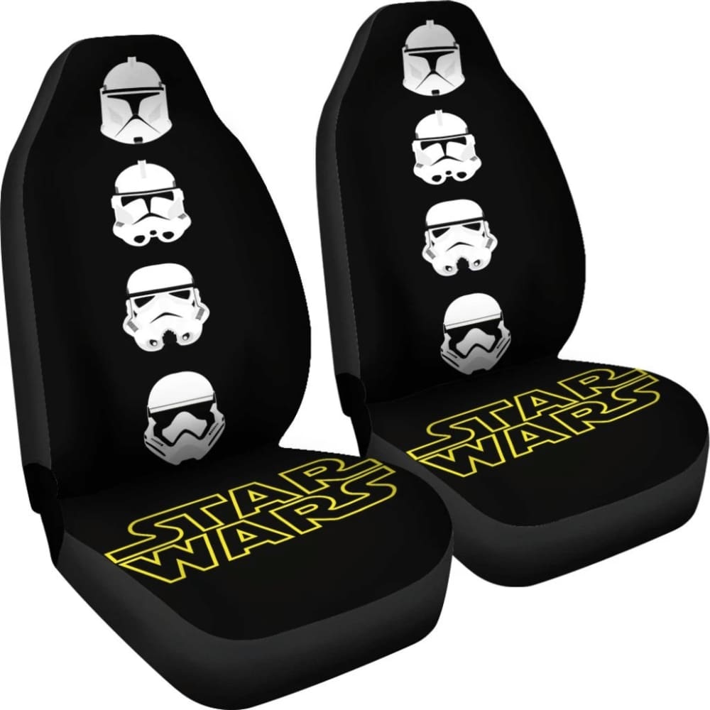 Stormstrooper Head Star Wars Car Seat Covers