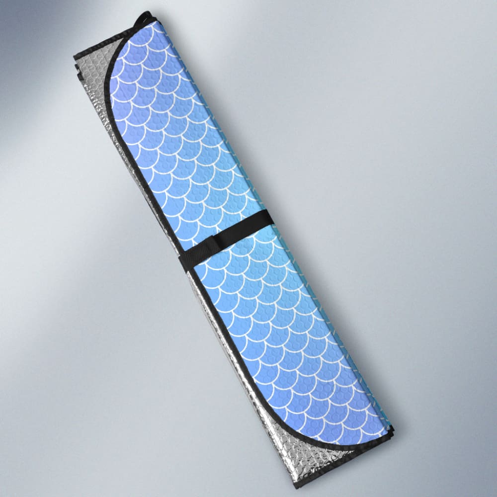 Blue Purple Mermaid Scales Car Auto Sun Shades