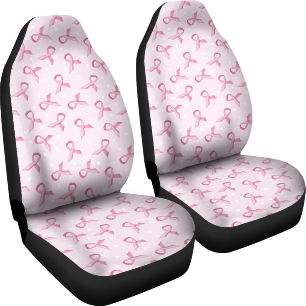 Car Seat Covers Pink Ribbon For Breast Cancer Awareness