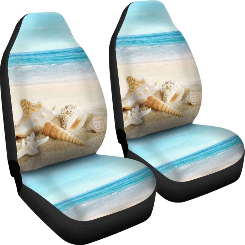 Beautiful Beach Car Seat Covers With Sea Shell