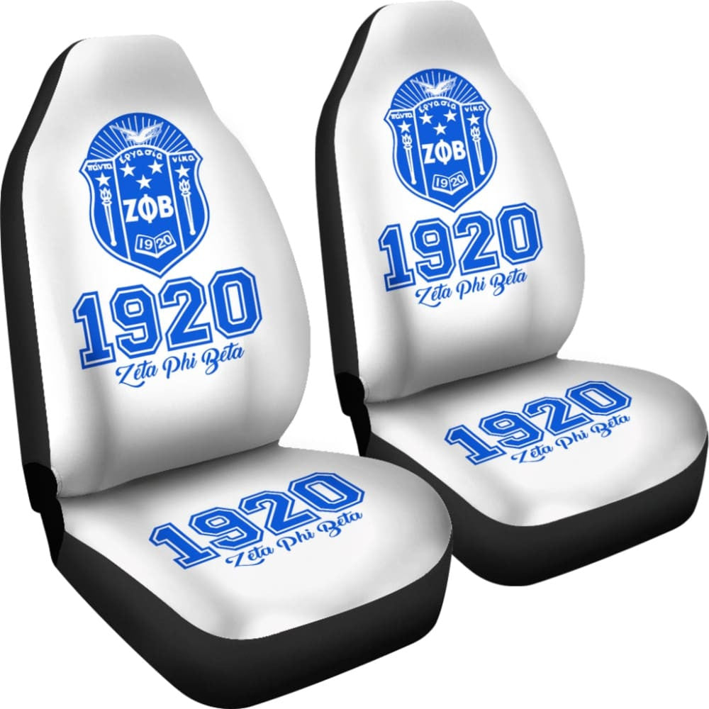 Zeta Phi Beta Custom Car Interior Decor Car Seat Covers