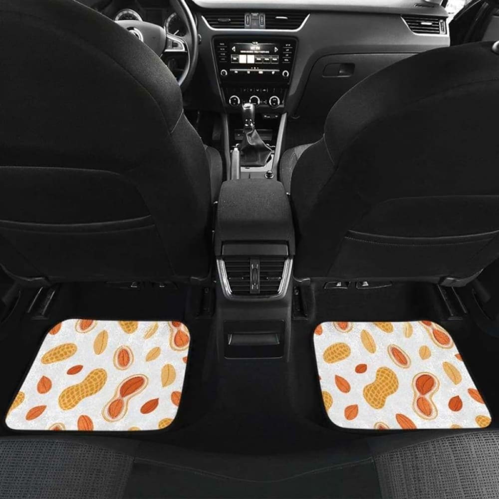 Peanuts Pattern Front And Back Car Mats