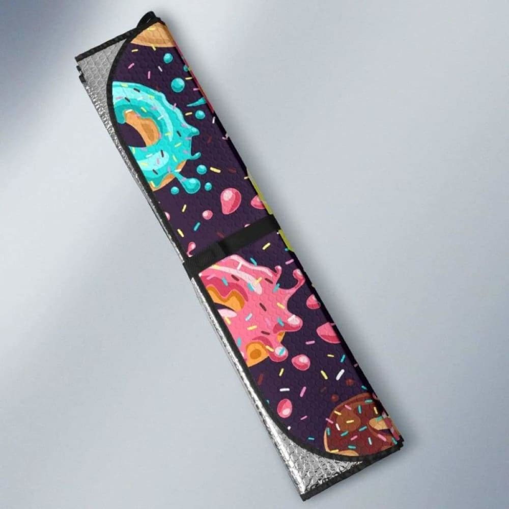 Colorful Donut Glaze Pattern Car Auto Sun Shades