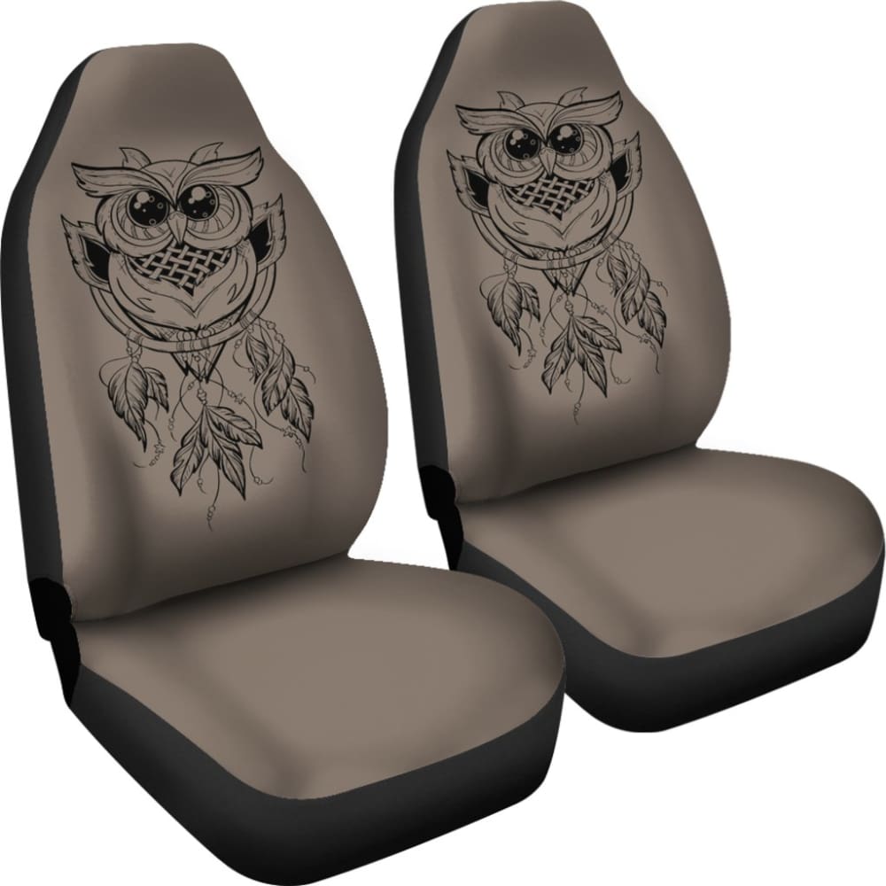 Cute Native American Owl Dreamcatcher Car Accessories Car Seat Covers