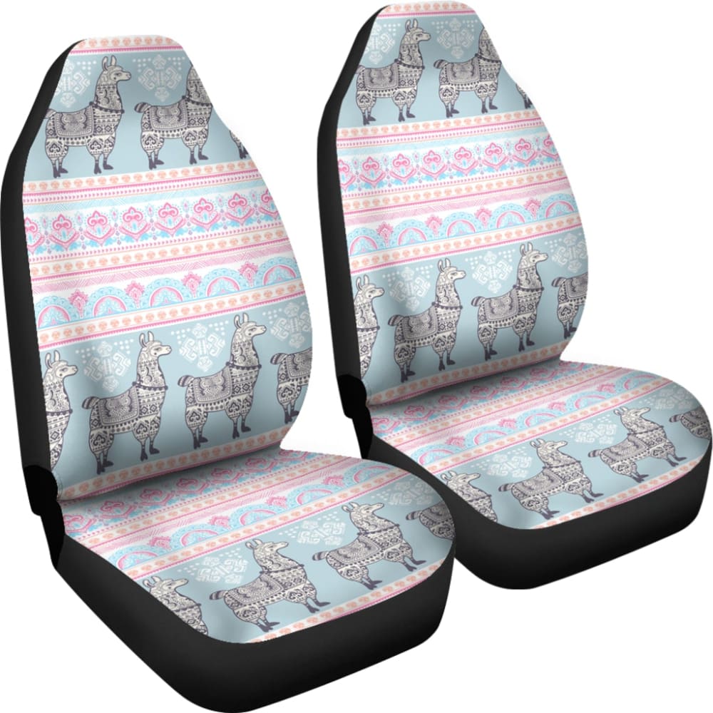 Cute Llama Boho Car Seat Covers