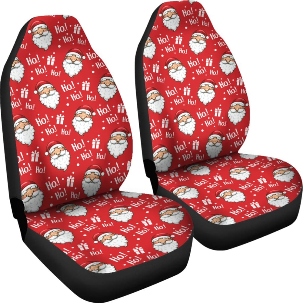 Christmas Car Seat Covers Santa Claus Ho Ho Ho Red Theme