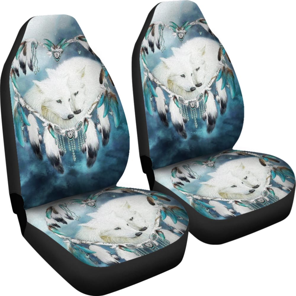 Amazing And Lovely Wolf Dreamcatcher Car Seat Covers