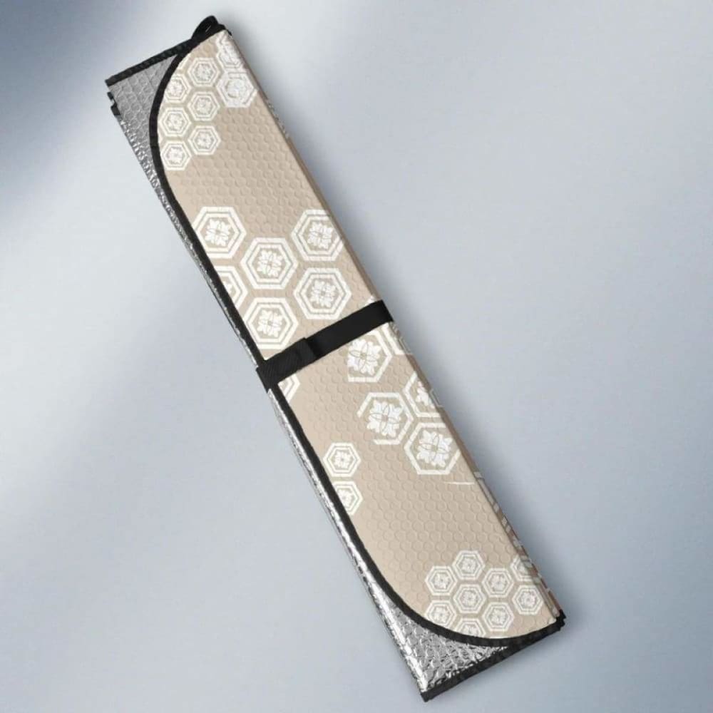 Beautiful Hexagon Japanese Pattern Car Auto Sun Shades