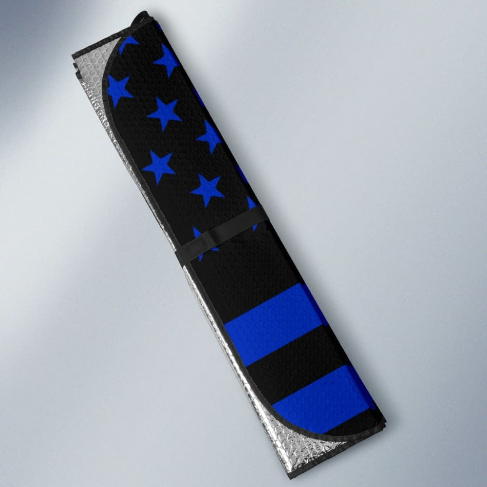 Blue Star Stripes American Flag US Coast Guard Car Auto Sun Shades