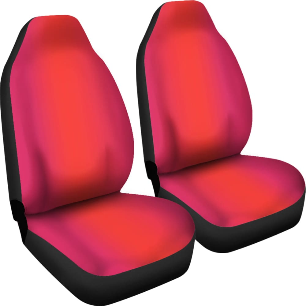 Ombre Sunset Orange Pink Car Seat Covers