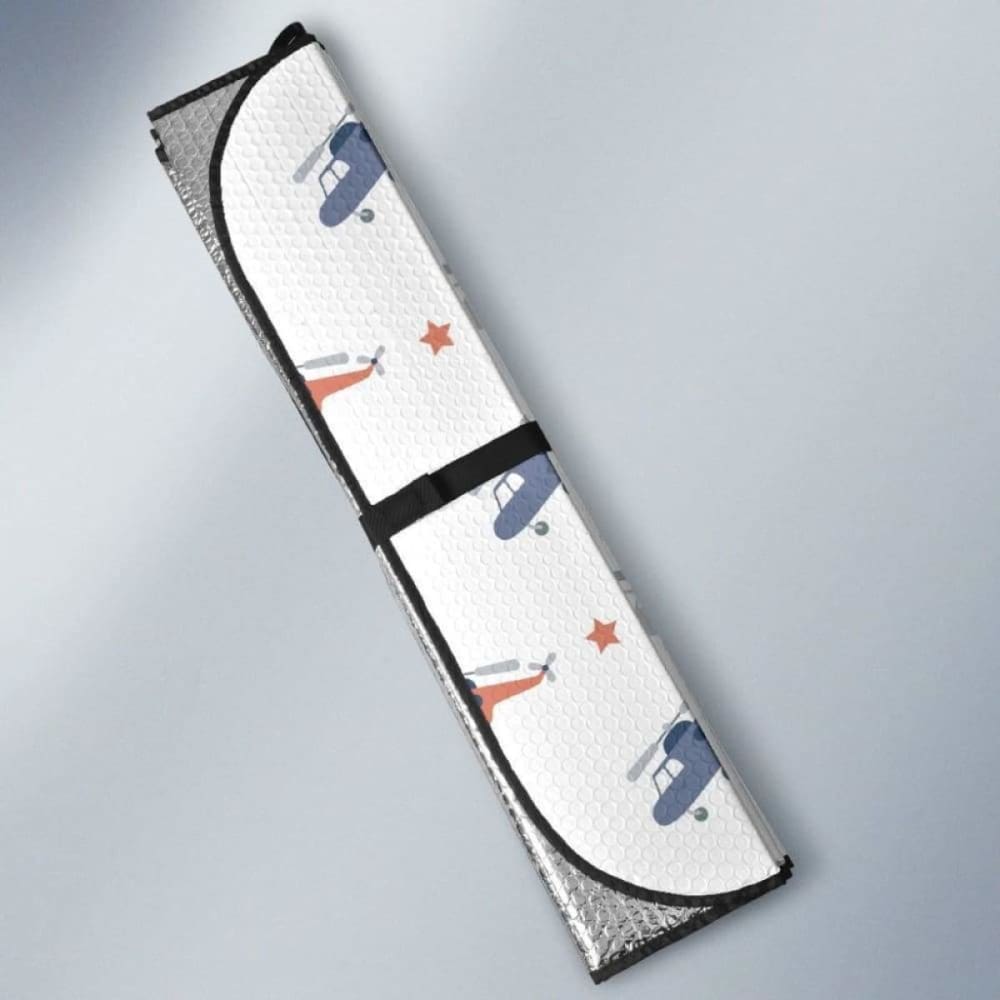 Cute Helicopter Star Pattern Car Auto Sun Shades