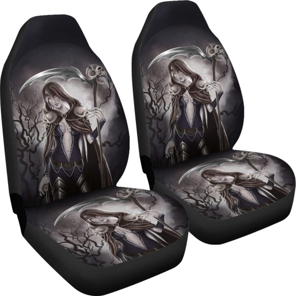 Deadly Queen Grim Reaper Car Seat Covers
