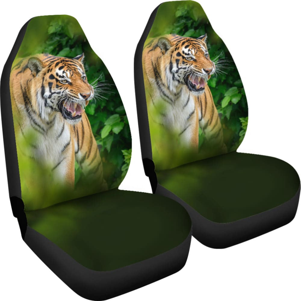 Tiger and Green Forest Car Seat Covers