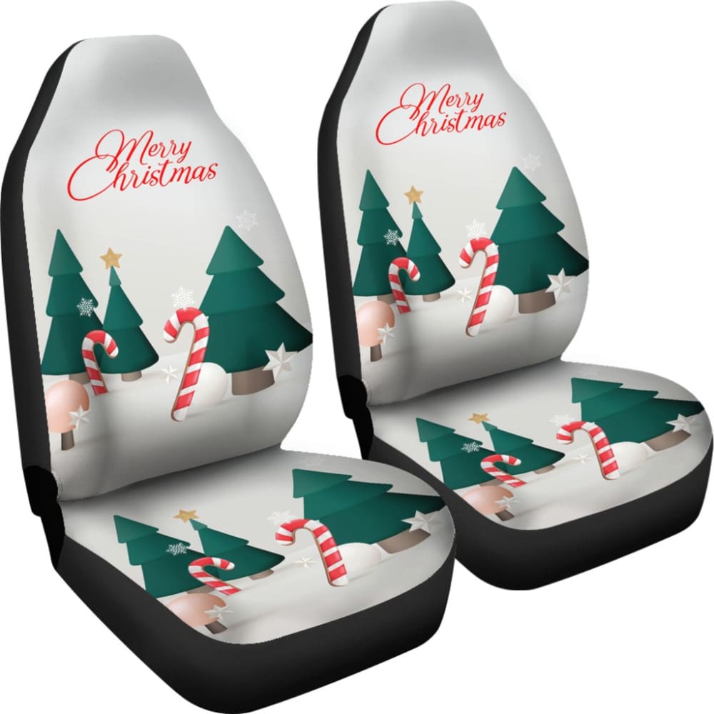 Christmas Sweet Candy Snowflake Car Seat Covers