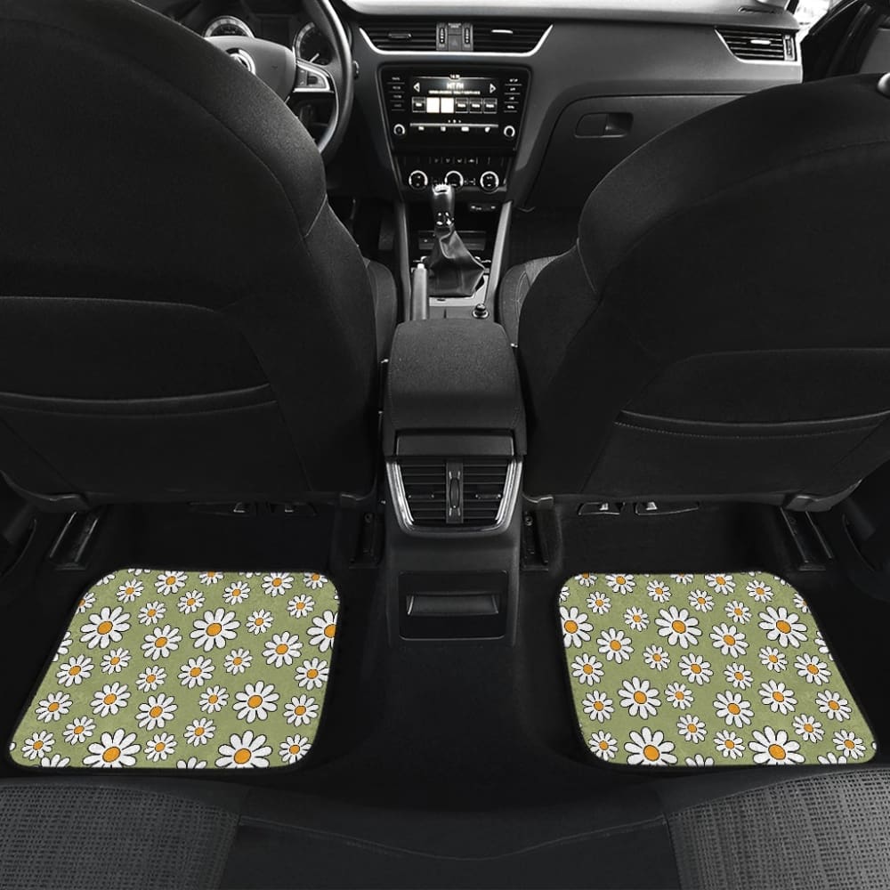 Retro Daisy Car Floor Mats