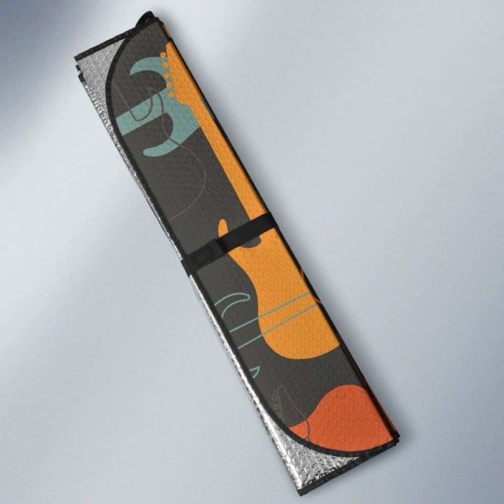 Electric Guitars Pattern Car Auto Sun Shades