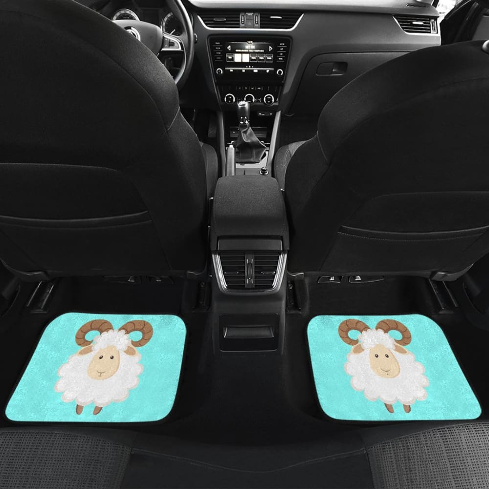 Cute Sheep In Happy Day Car Floor Mats