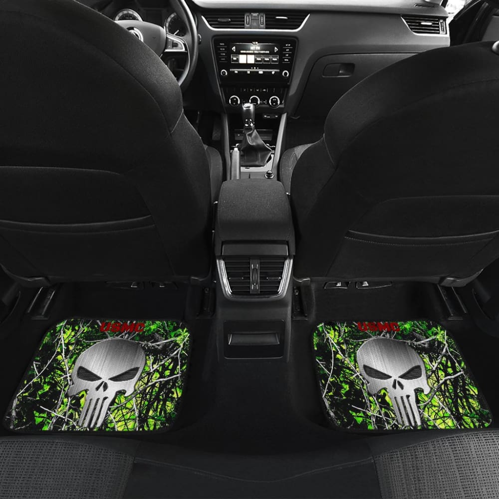 Toxic US Marine Corps Punisher Print Design Car Floor Mats