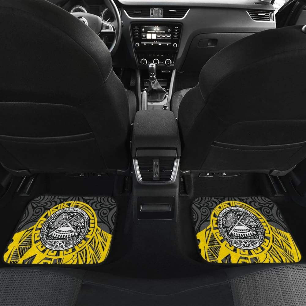 Samoa Coat Of Arms Fall In The Wave Car Floor Mats