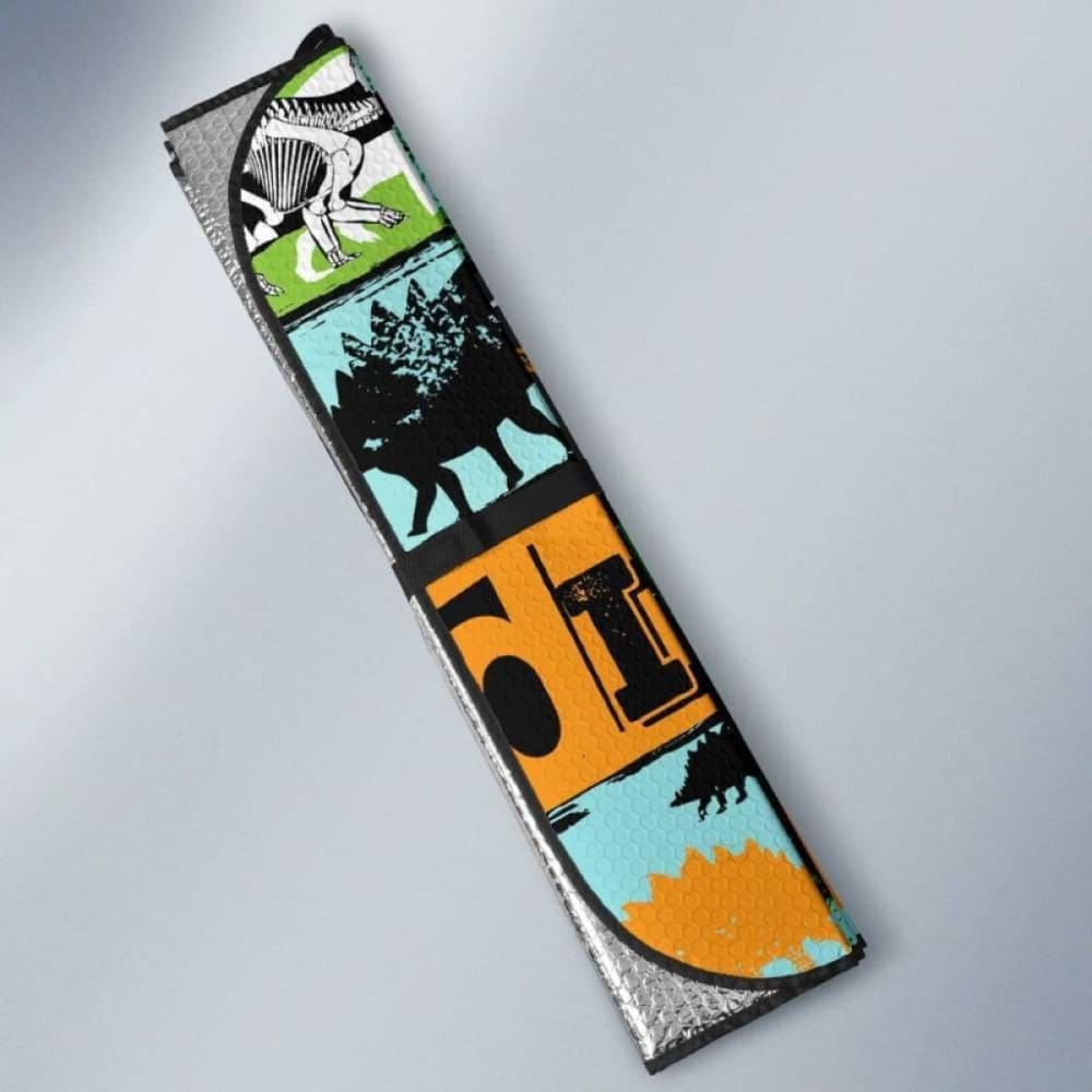 Dinosaurs Print Pattern Car Auto Sun Shades