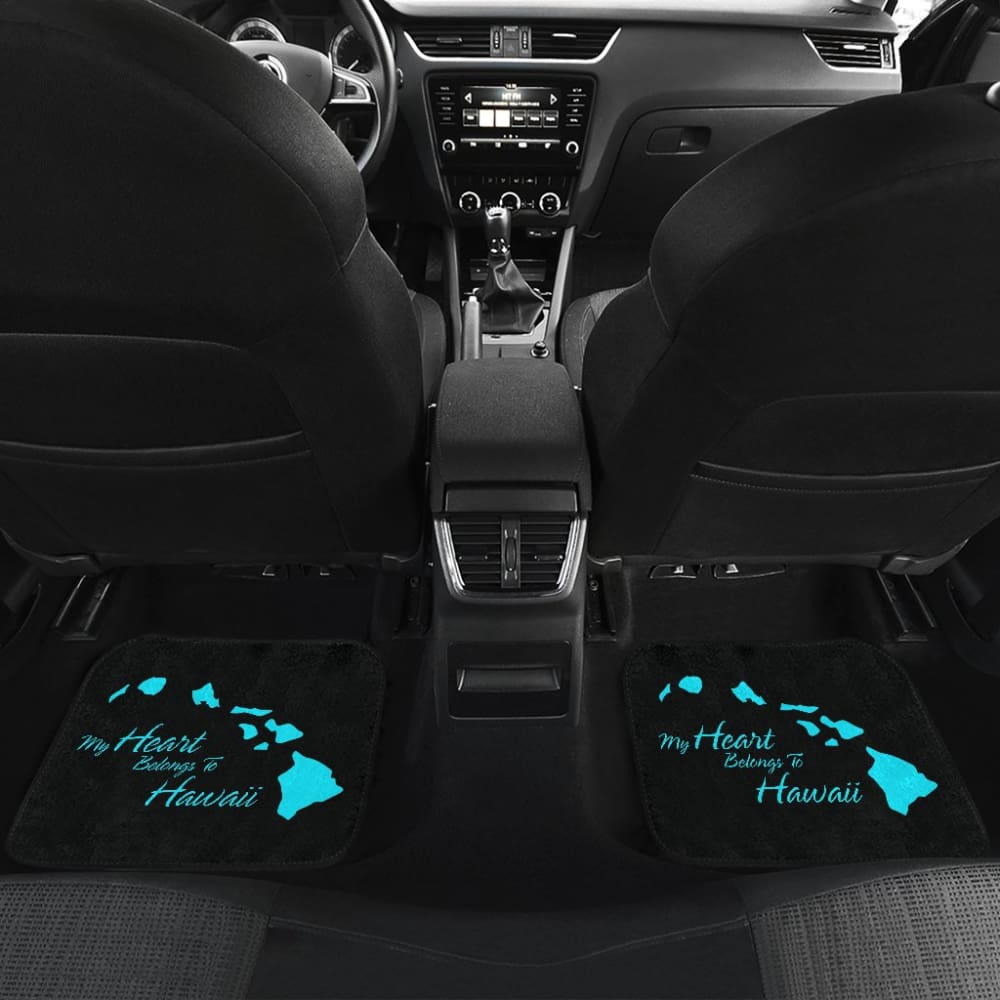 My Heart Belongs To Hawaii Car Floor Mats